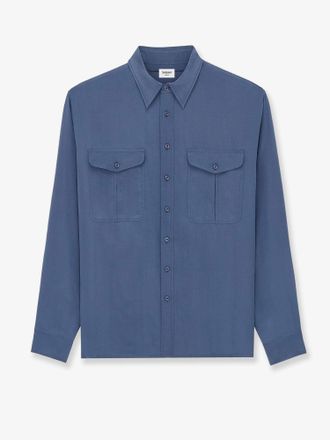 Saint Laurent Camicia in viscosa certificata e seta - SAINT LAURENT - gender_Man
