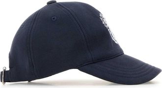 A.P.C. Mens Casquette Logo-Embroidered Cotton Baseball Cap Navy