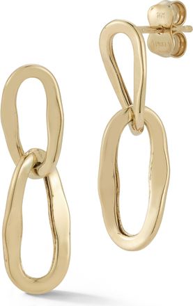 Ember Fine Jewelry 14K Gold Link Drop Earrings