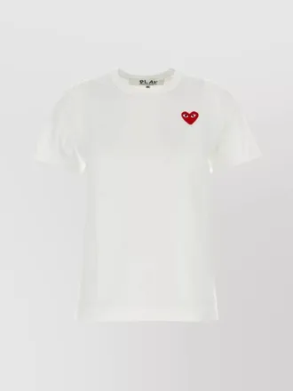 Comme Des Gar&ccedil;ons cotton logo patch short-sleeve t-shirt