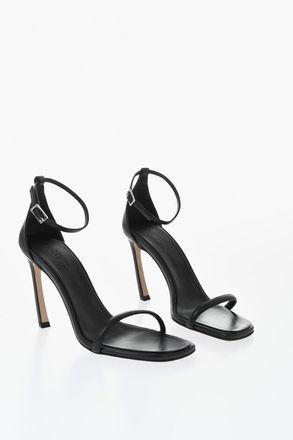 Lanvin Ankle-Strap Leather Sandals With Square Toe And 9.5cm Heel Lanvin