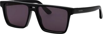 Calvin Klein Stijlvolle Ck 25501S Zonnebril voor jou - Heren - Zonnebrillen - Zwart - 57 MM - Accessoires