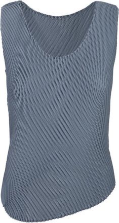 Issey Miyake Sleeveless Top - Dames - Tops zonder mouwen - Groen - M - Tops