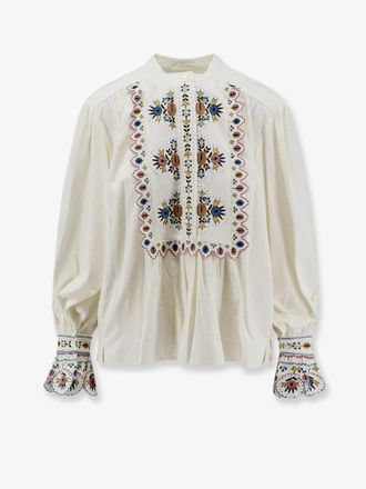 Isabel Marant Camicia Monique in misto viscosa con ricami - MARANT ETOILE - gender_Woman