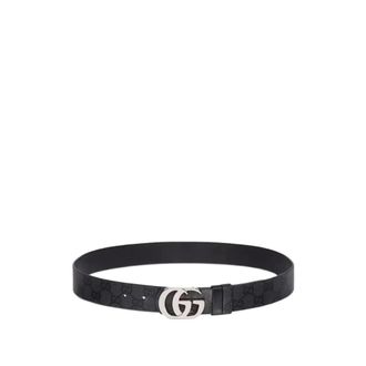 Gucci Reversible Cut GG Marmont Riem - Heren - Riemen - Zwart - 90 CM - Leer - Accessoires