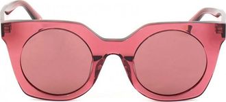 Web Eyewear Womens WE0231-81Y WE0231 48 81Y Sunglasses - Dark Red - One Size