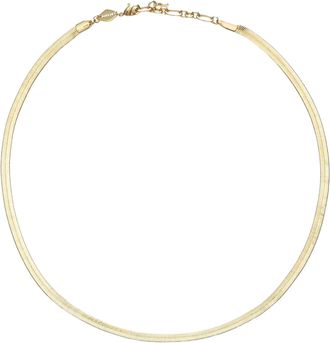 Anni Lu Snake Charmer Necklace In Gold