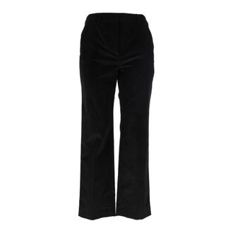 Max Mara Marruca Broek - Dames - Broeken - Zwart - Maat: M Katoen
