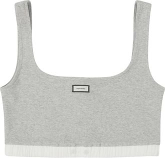 Entire studios Lounge Bra Top - Dames - Tops zonder mouwen - Grijs - S - Katoen - Tops