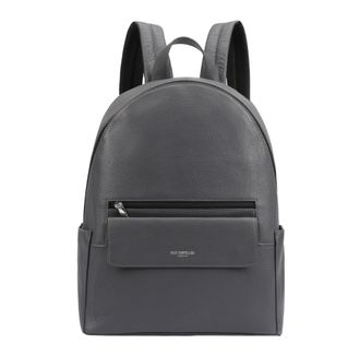 Paul Costelloe Mens Siran Leather Backpack - Grey - One Size