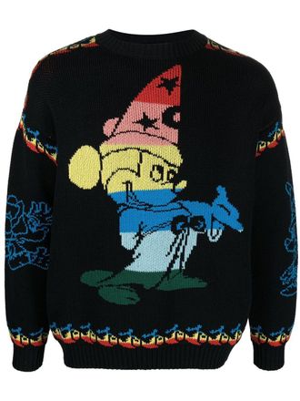 Stella McCartney x Disney Fantasia intarsia jumper - unisex - Cotton - M - Black