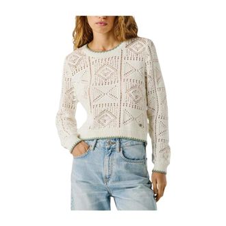 Pepe Jeans London Kas Ronde hals knitwear - Dames - Ronde hals truien - Wit - L - Truien & Vesten