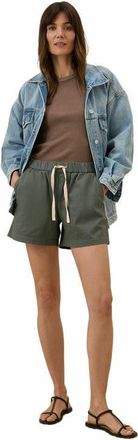 Pact Organic Cotton Daily Twill Short in Castor Grey at Nordstrom, Size Medium