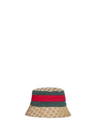Gucci 8757424HBKJ9666 GG Canvas Bucket Hat - Beige