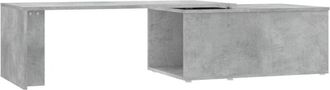 vidaXL Coffee Table Concrete Grey 150x50x35 cm Engineered Wood Vidaxl