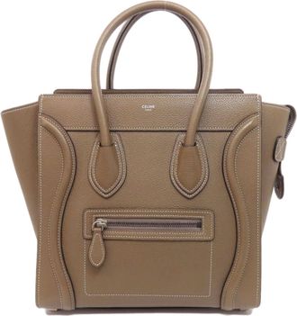 Celine Brown Leather Tote Bag (Pre-Owned)