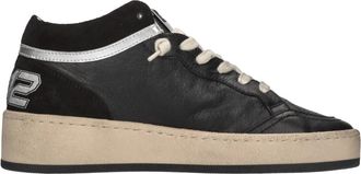 4B12 Play Mid Sneakers - Dames - Sneakers - Zwart - 37 EU - Leer - Schoenen