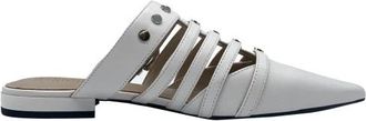 Pinko Gianira 17 Sabot Nappa Flats - Dames - Slip ons - Wit - 37 EU - Leer - Schoenen