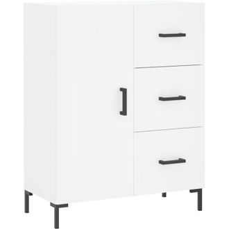 vidaXL Aparador De Madera De Ingenier&iacute;a Blanco 69,5x34x90 Cm Vidaxl