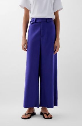 Scalpers Linen Plain Pant in Purple at Nordstrom, Size X-Small Eu