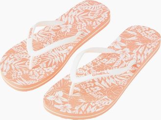 O'Neill Womens ONeill Womens Profile Graphic Flip Flops - Orange - Size: 7/8 uk