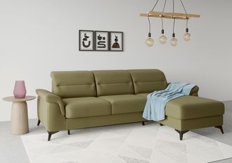 Sit&more Ecksofa »Sinatra L-Form« mit Recamiere, optional mit Kopfteilverstellung und Armteilfunktion