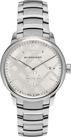 Burberry Accessoires, Heren, Grijs, ONE Size, Bu 10004 Horloge