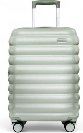 Infinity Leather Harde koffer voor handbagage 37 x 22 x 55 cm Groen TSA Veilige bagagekoffer Geschikt voor Easyjet, Ryanair