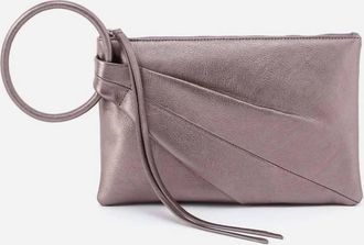 Hobo Womens Sheila Soft Circle Wristlet Bag In Pewter Slur