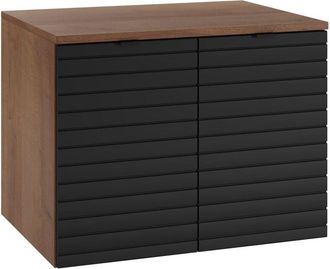 Badplaats Mueble bajo lavabo Dover 60 x 44 x 46 cm - Roble con negro - Mue