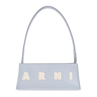 Marni Shoulder Bags, female, Blue, Size: ONE SIZE Logo Bag