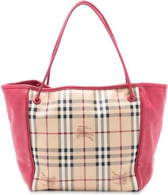 Burberry Pre-owned Tote Bags, female, Beige, Size: ONE SIZE Pre-owned Tote Bag
