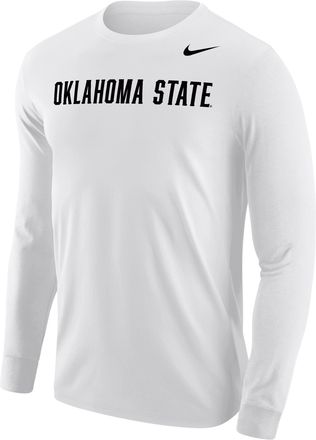 Nike Oklahoma State Cowboys Nike Mens Football Long-Sleeve T-Shirt in White | M12333P397OKST-WHT