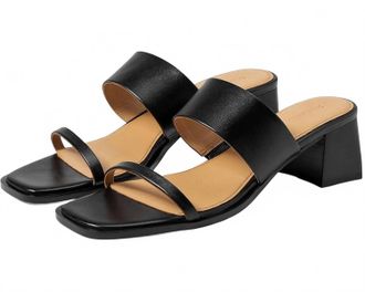 Madewell Womens Roni Block Heel Sandal In Black