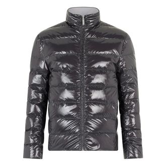 Thom Browne Winter Jackets, male, Black, Size: M Reversible quilted down jacket