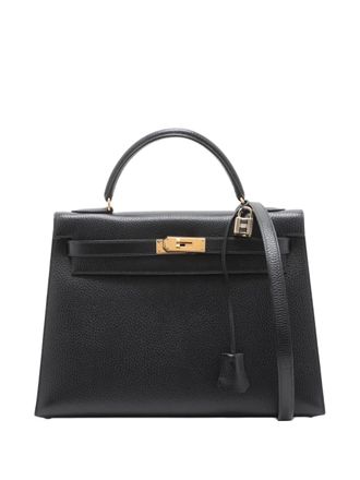 Hermès 1995 Ardennes Kelly Sellier 32 satchel - Zwart