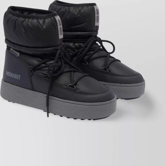 Moon Boot low nylon lace-up track boots
