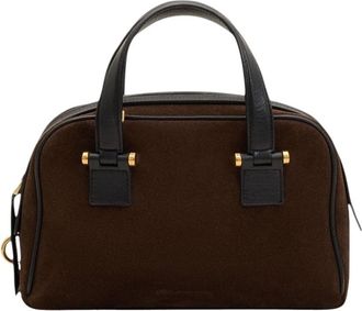 Ami Georges Small Bowling Bag - Dames - Handtassen - Bruin - ONE Size - Katoen - Tassen