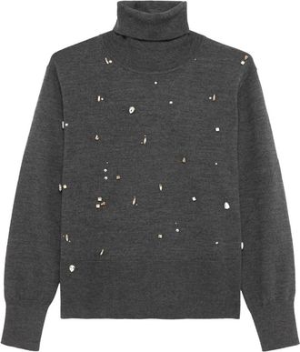 Alpha Studio Fine Essentials Turtleneck - Dames - Coltruien - Grijs - S - Truien & Vesten