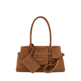 Dsquared2 Camel Suede Shoulder Bag