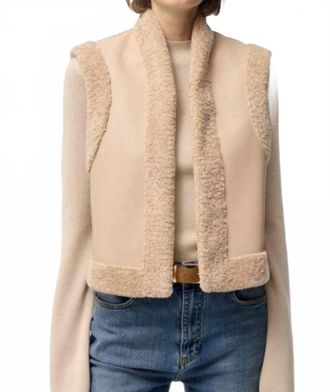 Vanessa Bruno Daman Vest In Biscuit