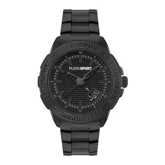 Plein Sport Watches, male, Black, Size: ONE SIZE Analog Watch with Date Window