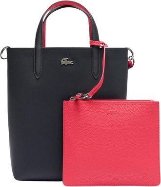 Lacoste Anna Vertical Reversible Tote - Dames - Tassen - Zwart - Maat: ONE Size Zijde