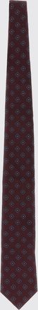 Brunello Cucinelli Geometric Print Pure Silk Tie with Loop