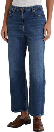 Reiss Selin Straight Leg Jeans in Mid Blue at Nordstrom, Size 28