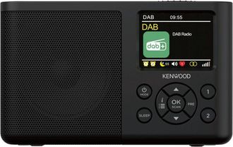 Kenwood Cr-m33dab-b - Radio Port&aacute;til Dab+ Con Bluetooth, Bater&iacute;a De Iones De Litio Integrada Y Pantalla A Color De 6,1 Cm, Puerto De Carga Usb-c, Salida De Au