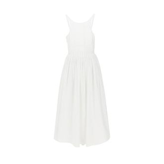 Emporio Armani Poplin midi dress Woman 40