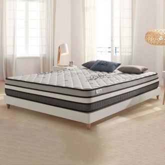Cosmos Colch&oacute;n Solar 140x190 Cm - H&iacute;brido - Muelles Ensacados + L&aacute;tex + Espuma Viscoel&aacute;stica Hr Adaptativa - Soporte Medio-firme 7 Zonas - Grosor 24 Cm