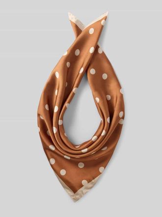 Jake*s Casual Bandana im Allover-Look in Camel, Gr&ouml;&szlig;e 1