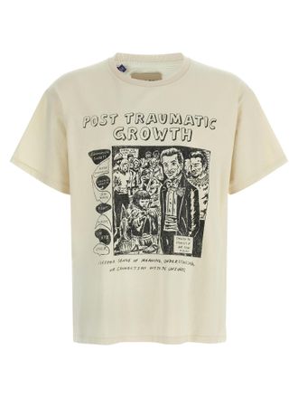 Gallery Dept. Beige Cotton Mens T-Shirt